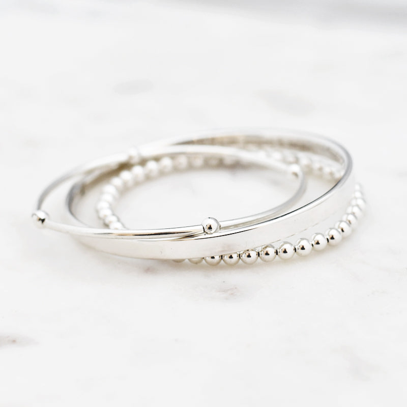 Elegante Glans - Chic Platte Bangle voor Tijdloze Stijl