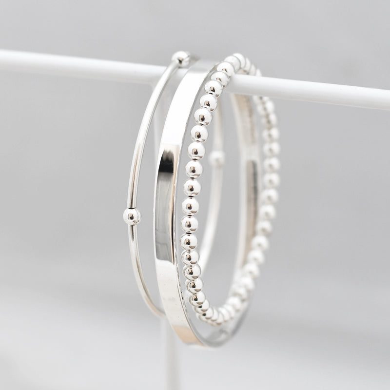 Elegante Glans - Chic Platte Bangle voor Tijdloze Stijl