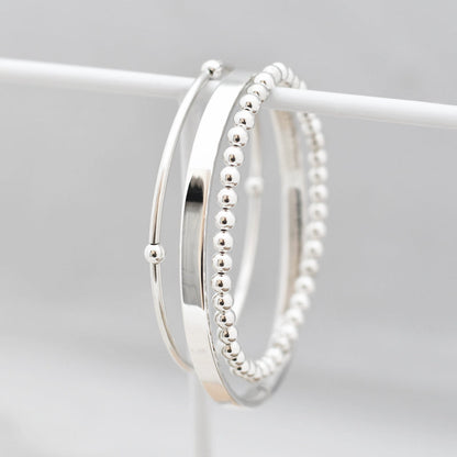 Elegante Glans - Chic Platte Bangle voor Tijdloze Stijl