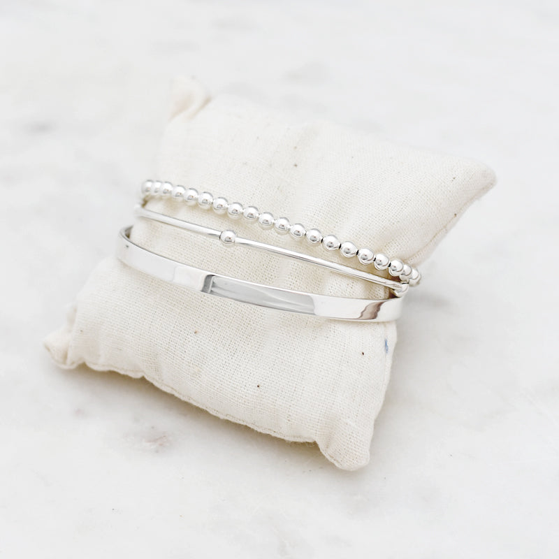 Elegante Glans - Chic Platte Bangle voor Tijdloze Stijl