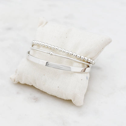 Elegante Glans - Chic Platte Bangle voor Tijdloze Stijl