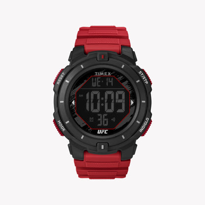 Timex Men's Red Digital Watch, Black Resin Case | T5K892-0