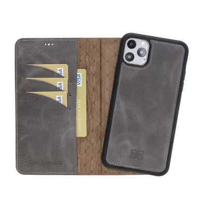 Apple iPhone 11 Series Detachable Leather Wallet Case - MW-13