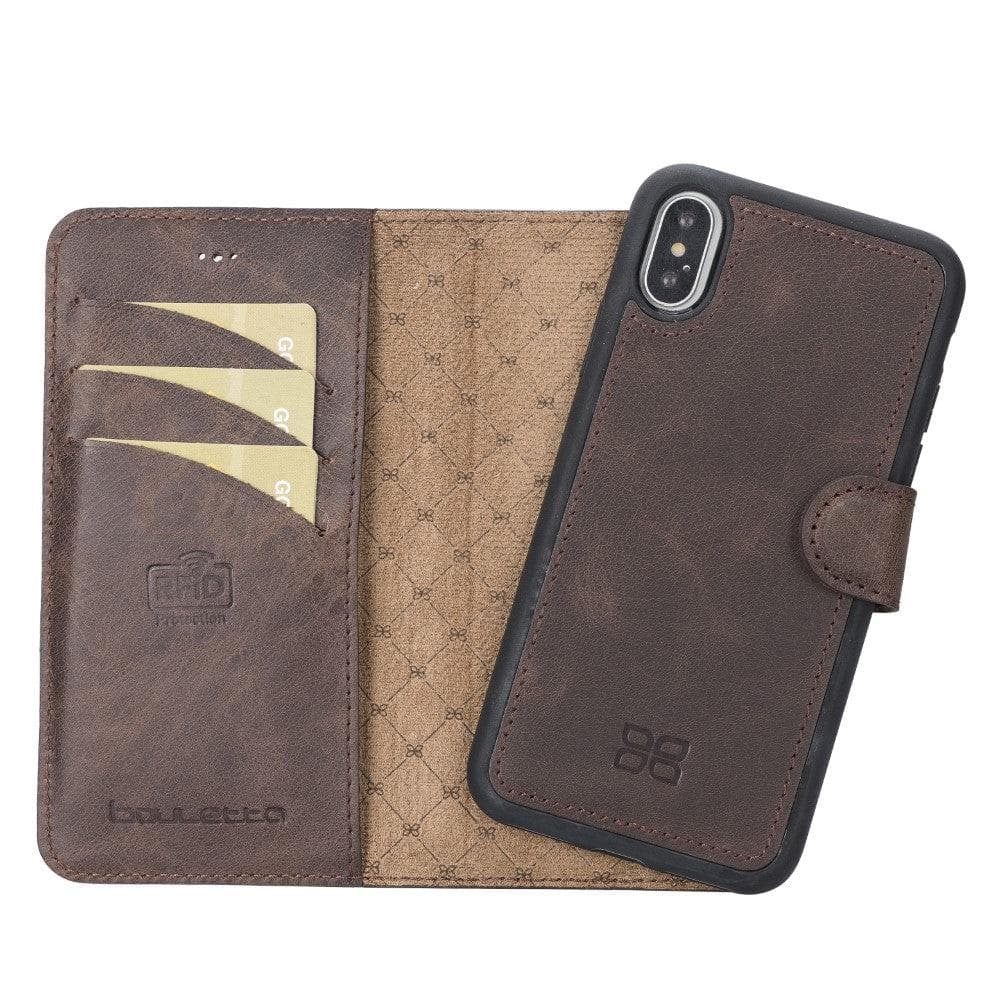 Apple iPhone X Series Detachable Leather Wallet Case - MW-16