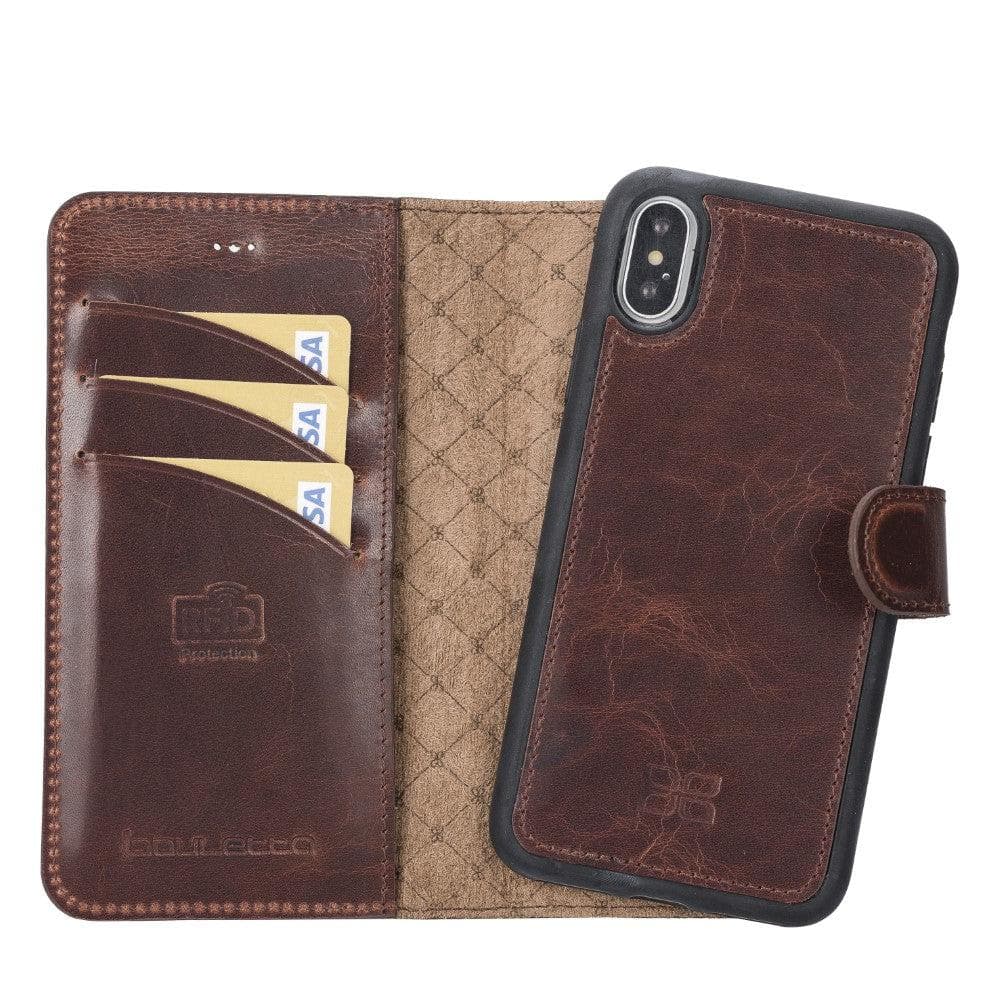 Apple iPhone X Series Detachable Leather Wallet Case - MW-17
