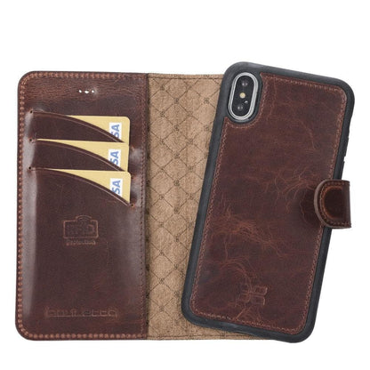 Apple iPhone X Series Detachable Leather Wallet Case - MW-17