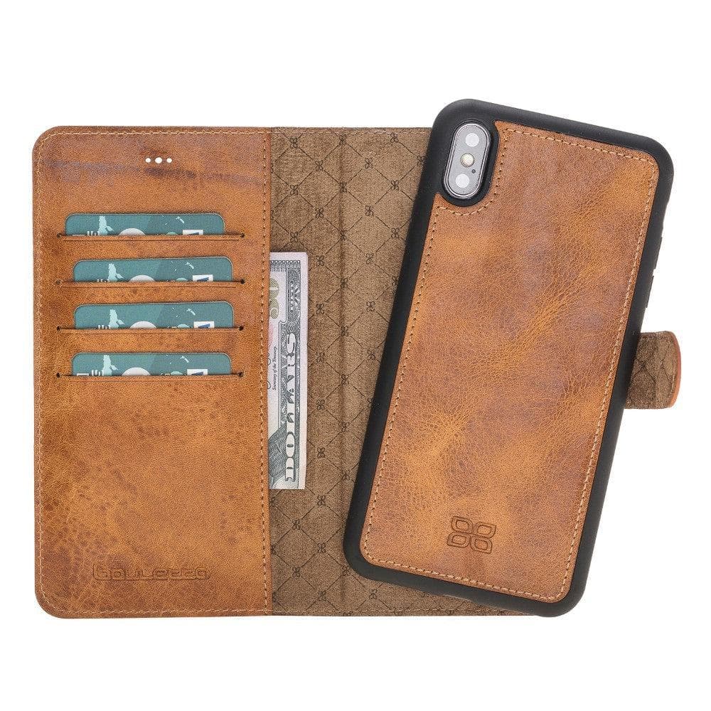 Apple iPhone X Series Detachable Leather Wallet Case - MW-18