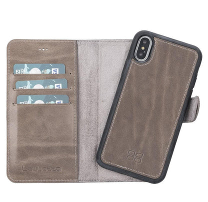 Apple iPhone X Series Detachable Leather Wallet Case - MW-19