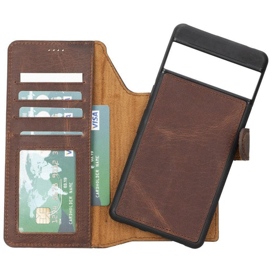 Google Pixel 7 Series Detachble Leather Magic Wallet Case-0