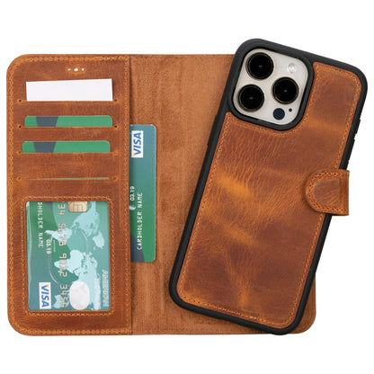 iPhone 15 Series Detachable Leather Wallet Case-7