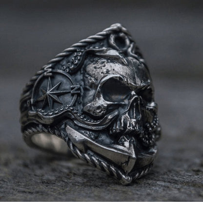 Betoverende Gotische Skull Ring - Nueva Nova