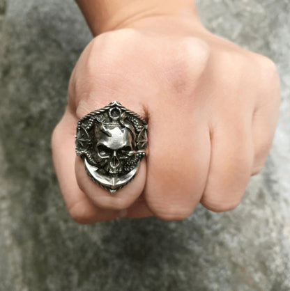 Betoverende Gotische Skull Ring - Nueva Nova