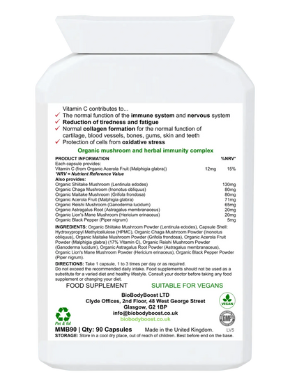 Bio Mushroom Boost - Organic Mushrooms Immunity Blend-1
