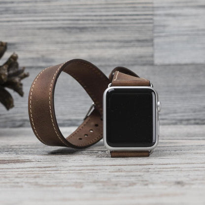 Bristol Double Tour Slim FitBit Leather Watch Straps-7