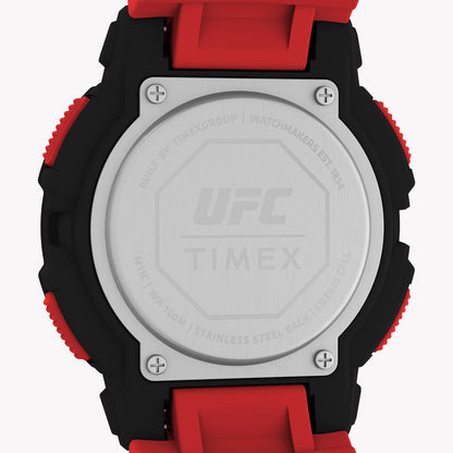Timex Men's Red Digital Watch, Black Resin Case | T5K892-3