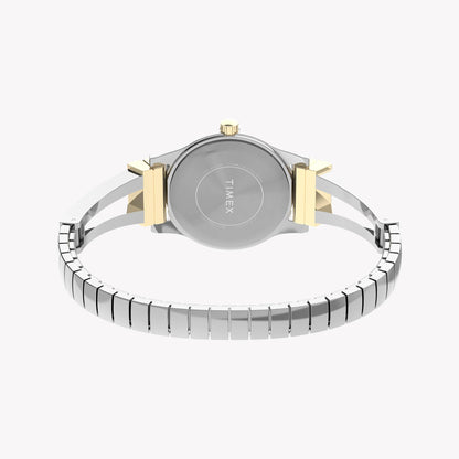 Timex Women's Two-tone Silver & Gold Watch, Silver Dial | TW2W18500-2