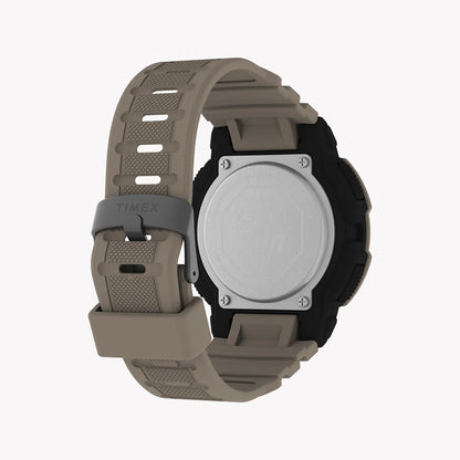 Timex Men's Resin Watch, Black/Tan | UFC Rumble Digital-1