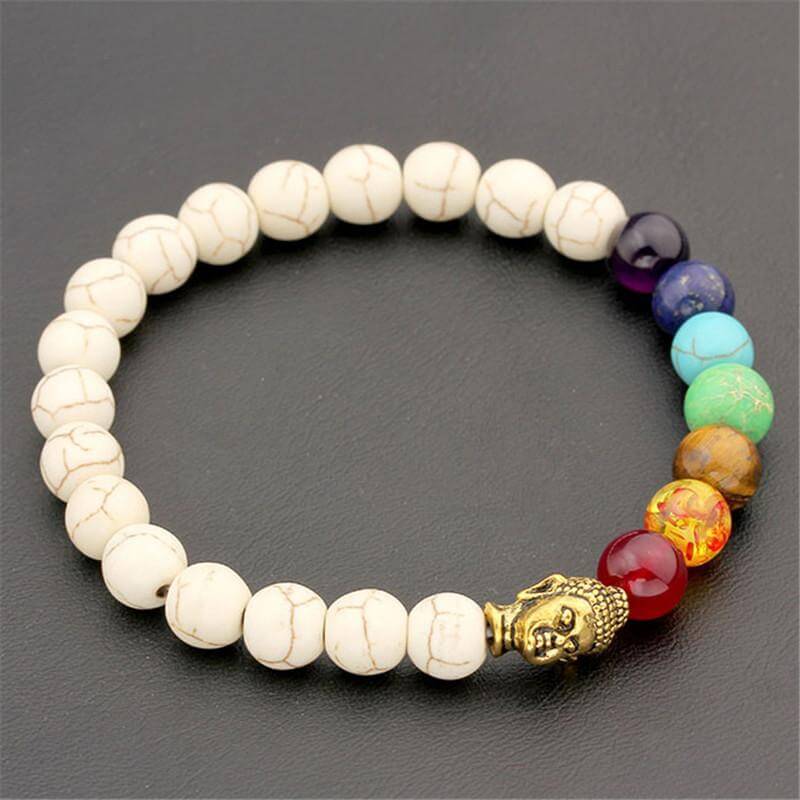 Verlichte 7 Chakra Boeddhistische Kralenarmband voor Harmonie en Balans