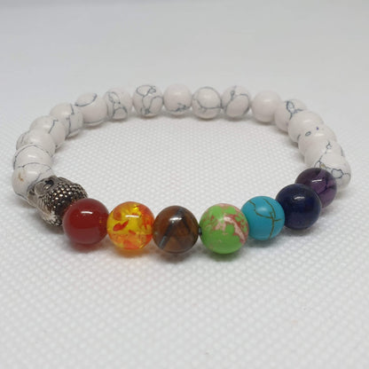 Verlichte 7 Chakra Boeddhistische Kralenarmband voor Harmonie en Balans