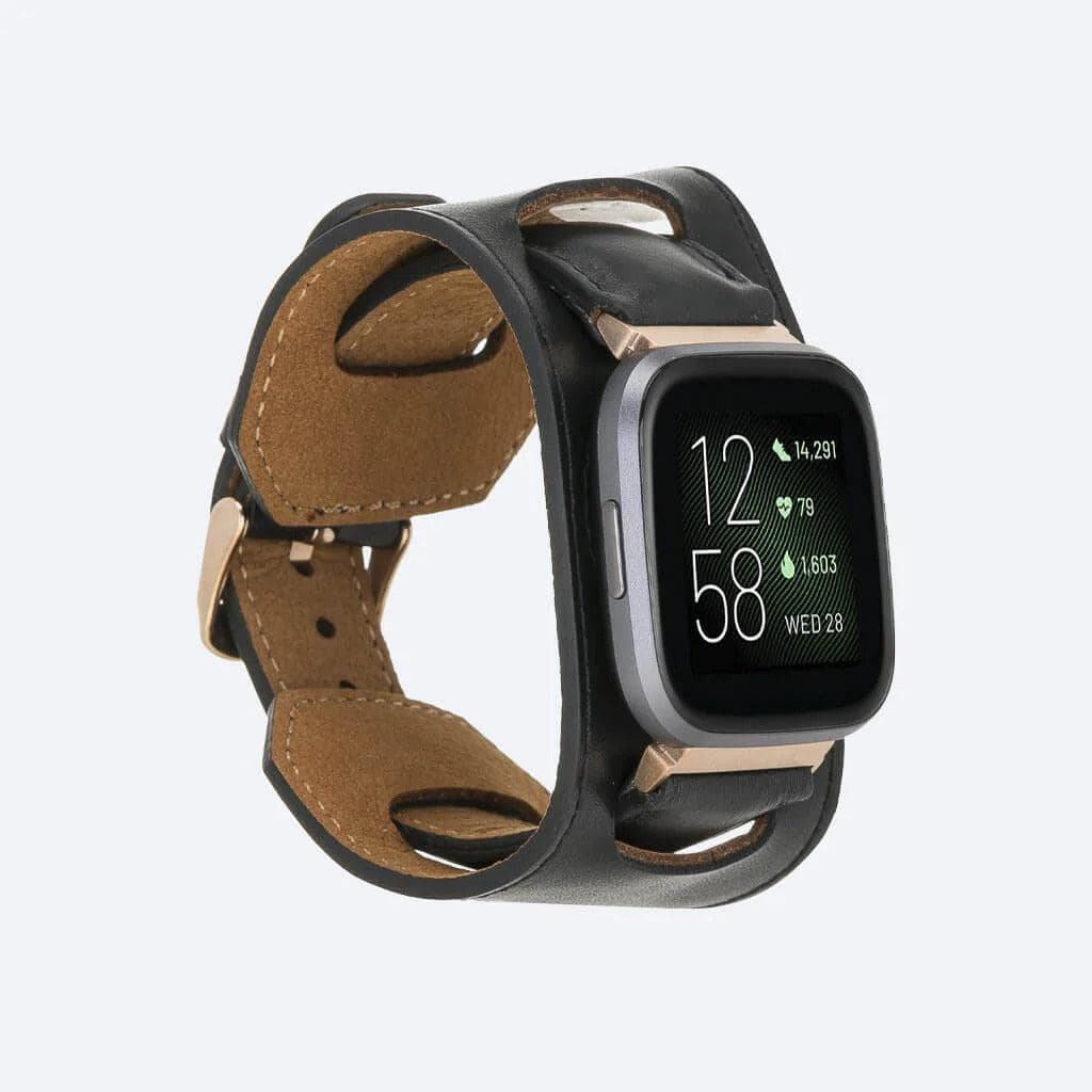 Swansea Cuff FitBit Leather Watch Straps-0
