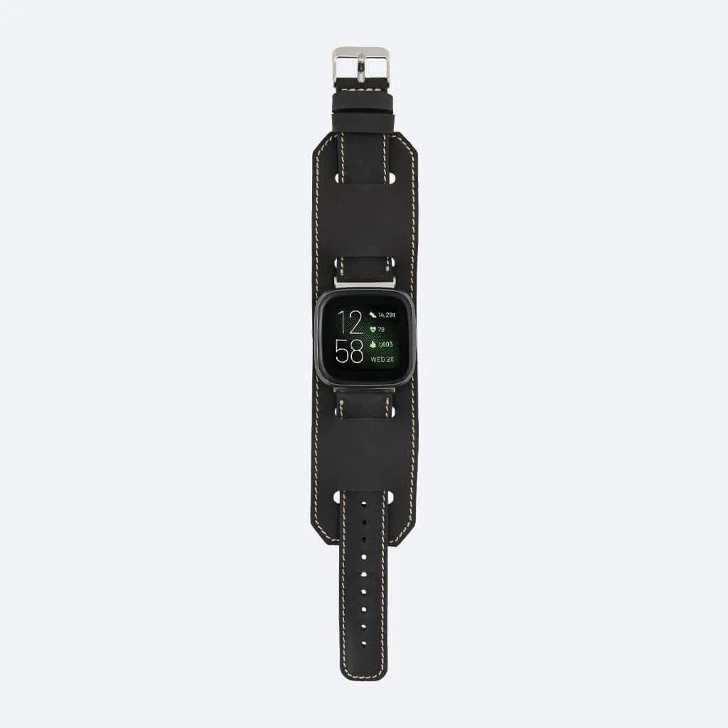 Swansea Cuff FitBit Leather Watch Straps-2