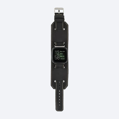 Swansea Cuff FitBit Leather Watch Straps-2