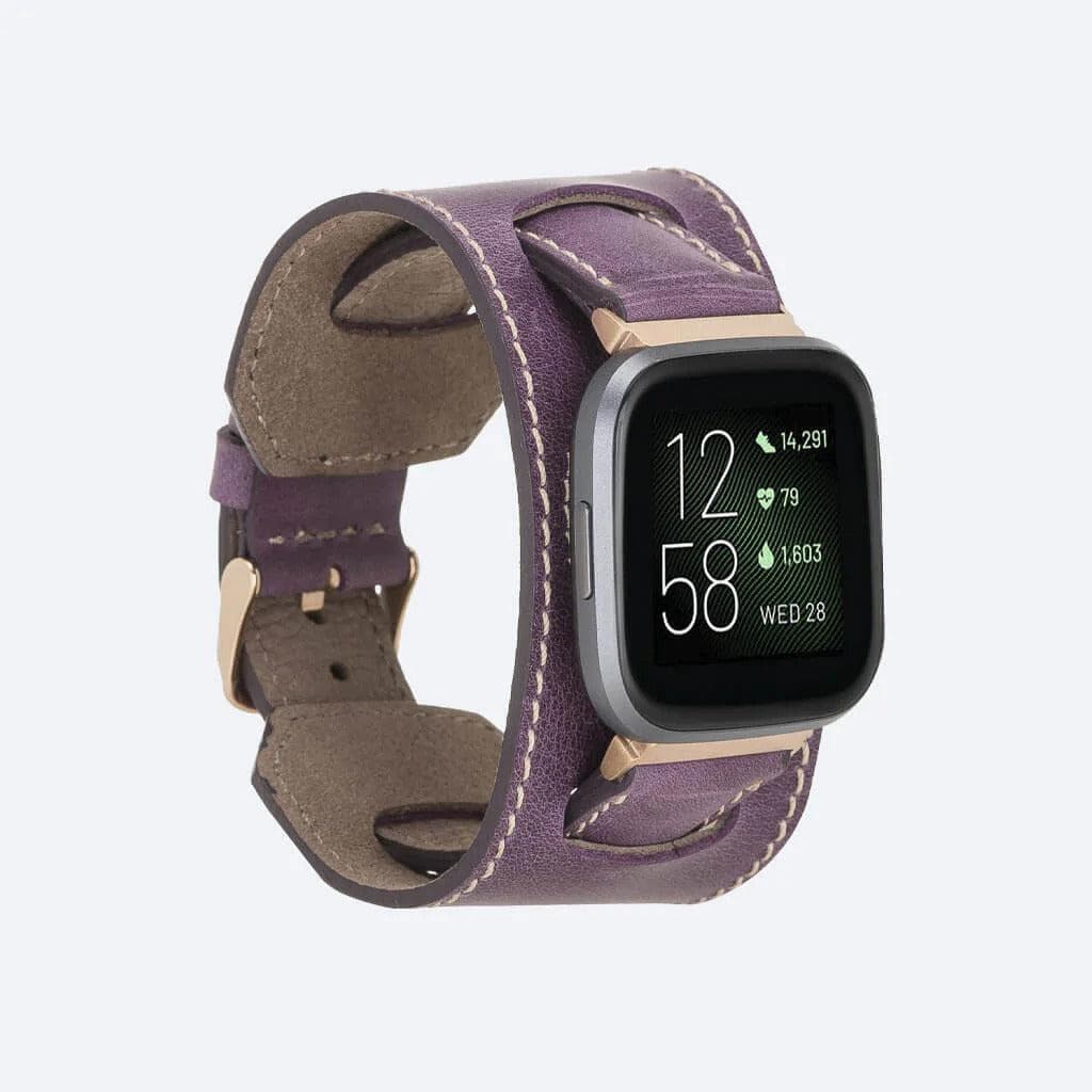 Swansea Cuff FitBit Leather Watch Straps-9