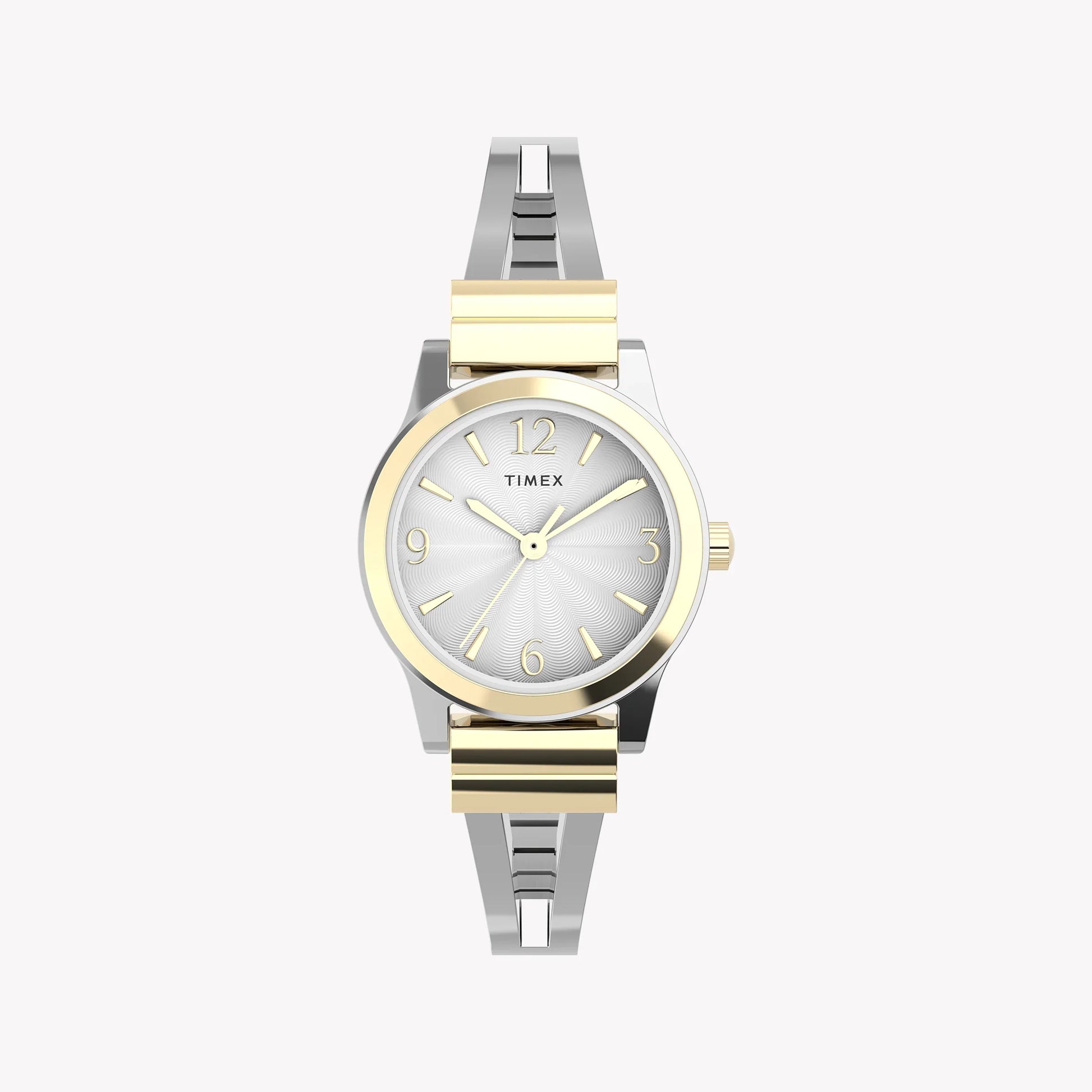 Timex Women's Two-tone Silver & Gold Watch, Silver Dial | TW2W18500-0