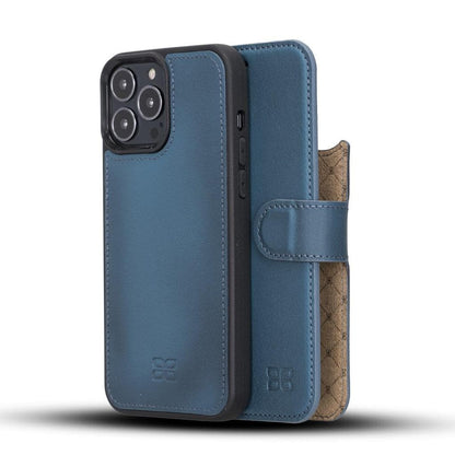 Apple iPhone 13 Series Detachable Leather Wallet Case - MW-5
