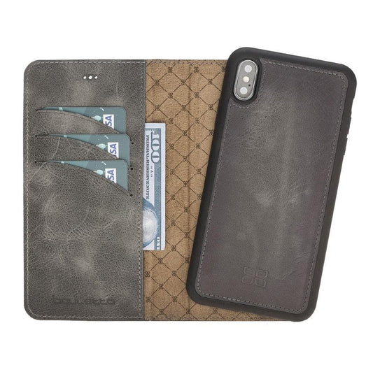Apple iPhone X Series Detachable Leather Wallet Case - MW-0