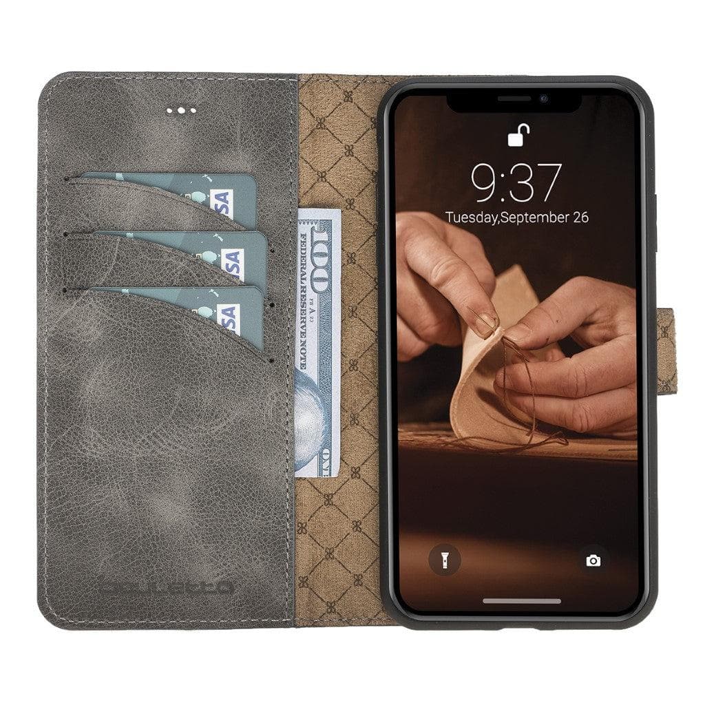Apple iPhone X Series Detachable Leather Wallet Case - MW-1