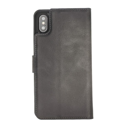 Apple iPhone X Series Detachable Leather Wallet Case - MW-3