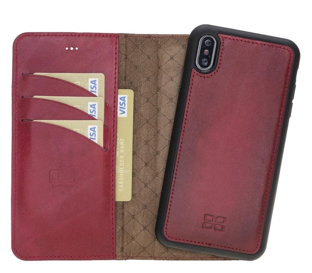 Apple iPhone X Series Detachable Leather Wallet Case - MW-5