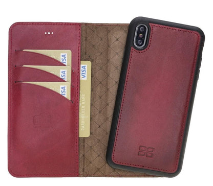 Apple iPhone X Series Detachable Leather Wallet Case - MW-5