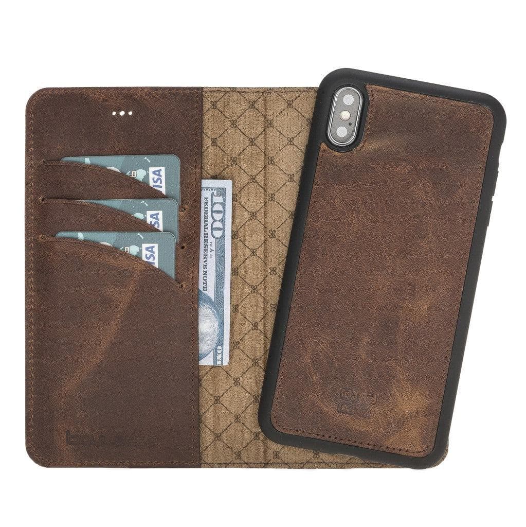 Apple iPhone X Series Detachable Leather Wallet Case - MW-10