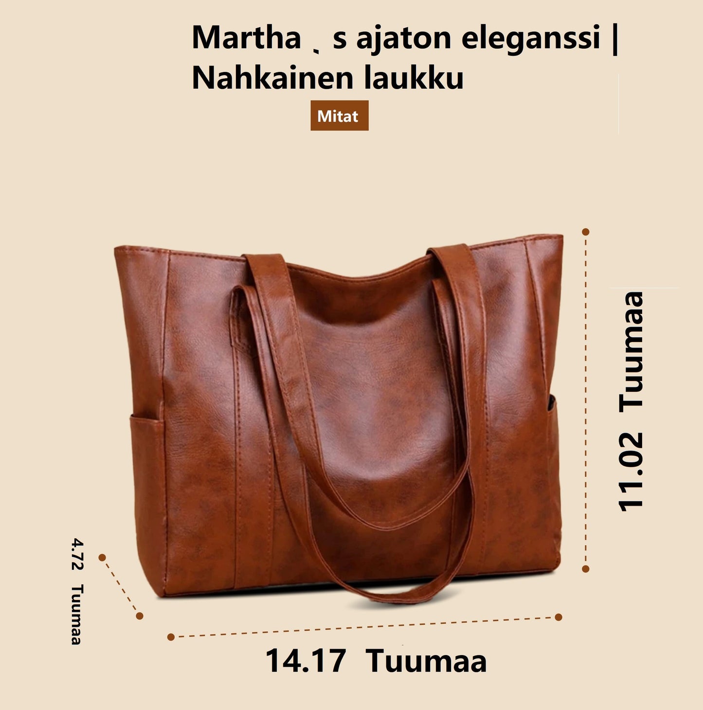 Marte's Tijdloze Elegant | Luxe Leren Tas