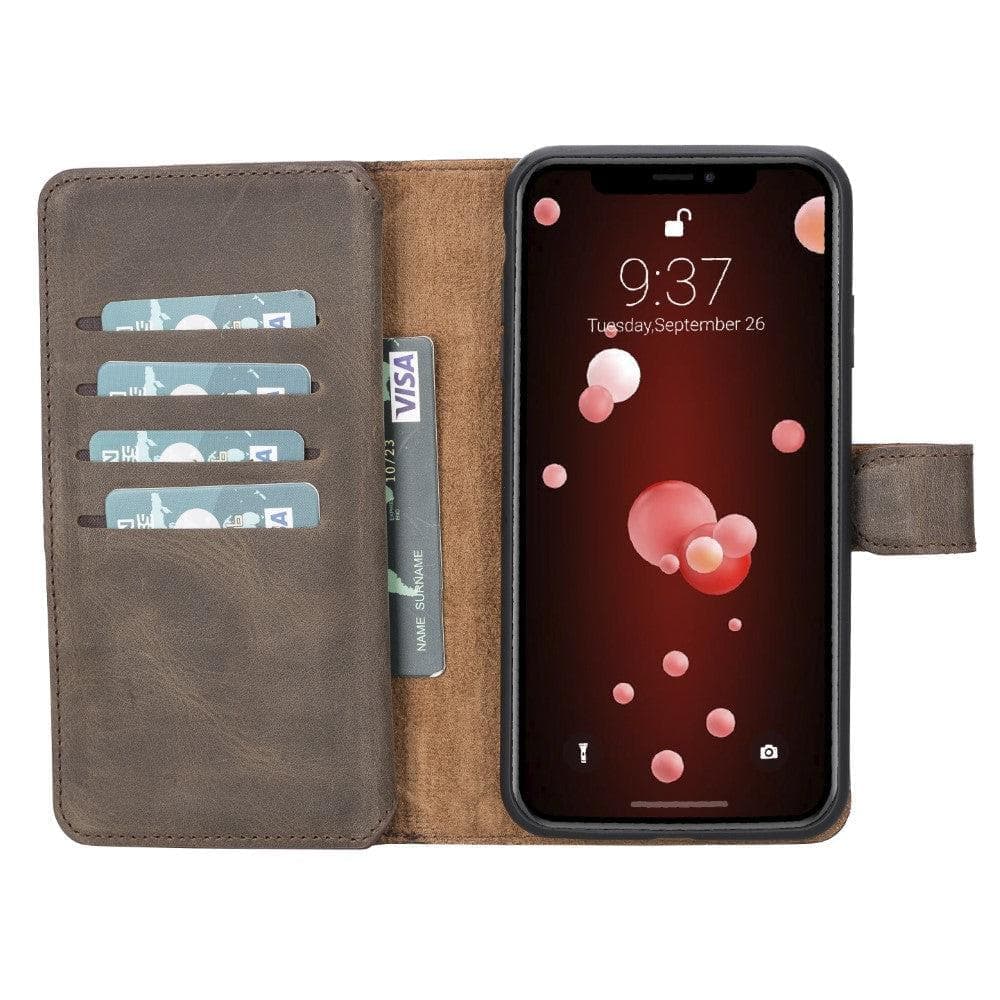 Double Magic Wallet iPhone X Series Genuine Leather Case - DMW - iPhone XR / ROMA BROWN-3