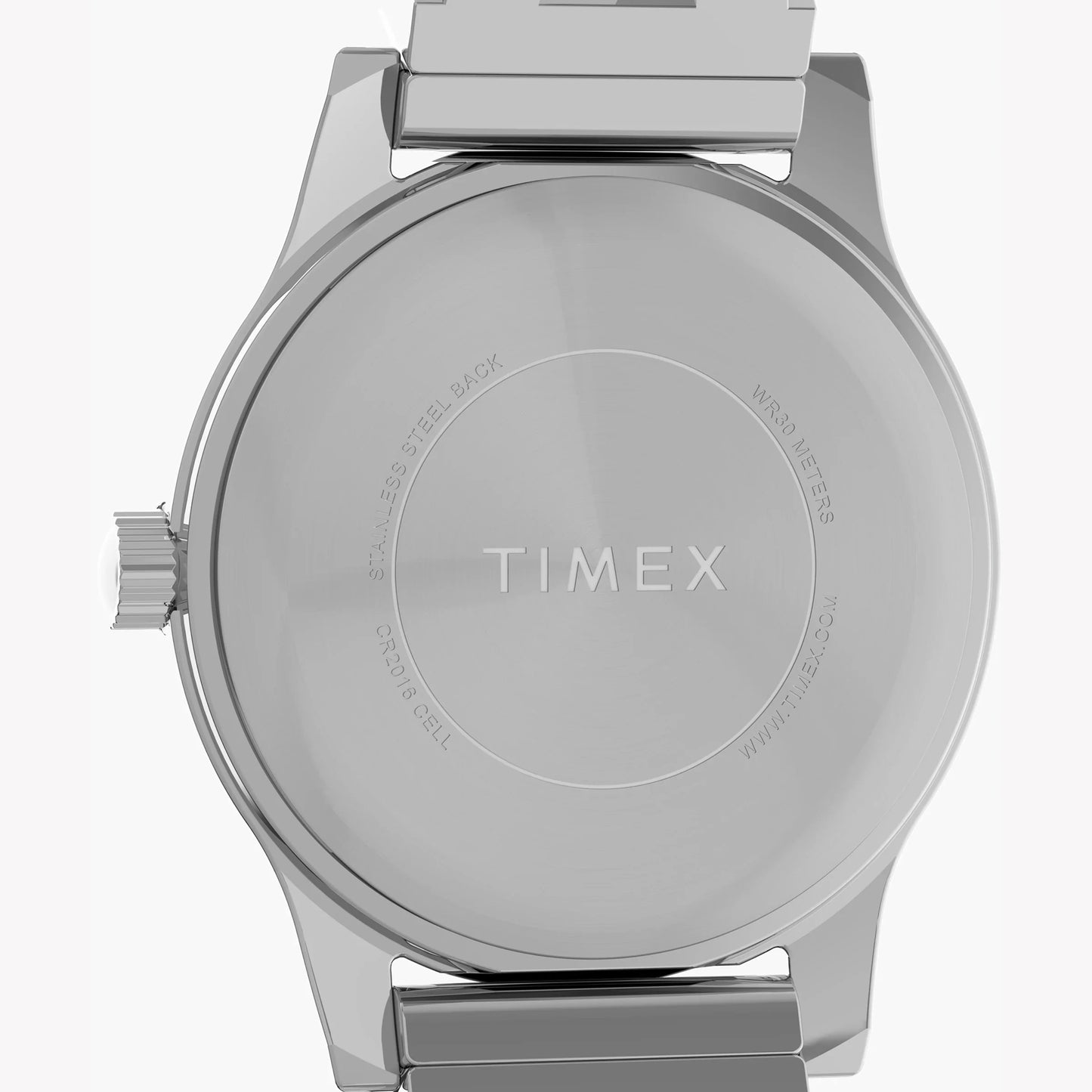 Timex Women's Silver-Tone Case, Chrome/Semi Bangle | TW2W18400-3