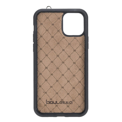 Flexible Leather Back Cover with Hand Strap for iPhone X Series-3