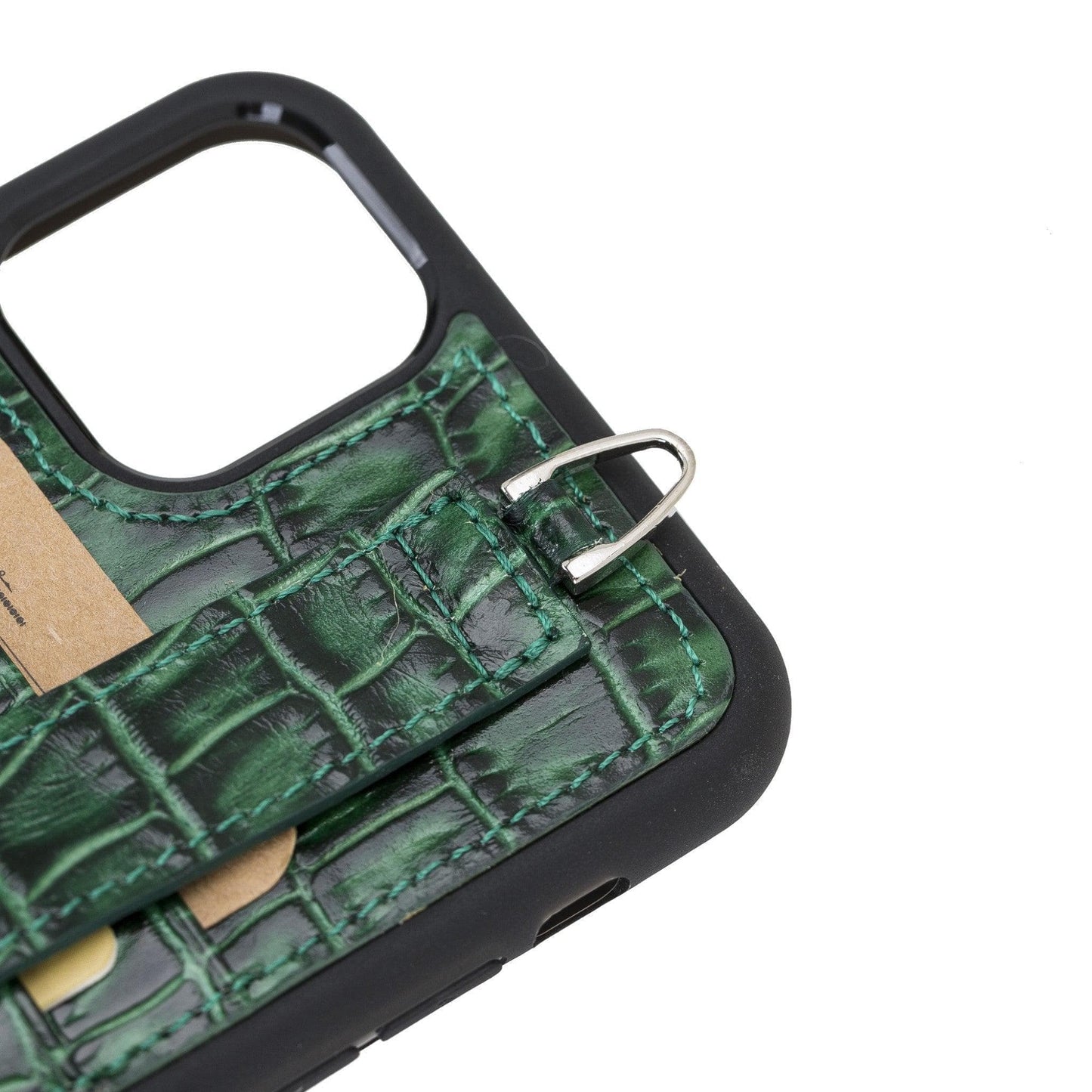 Flexible Leather Back Cover with Hand Strap for iPhone X Series-4