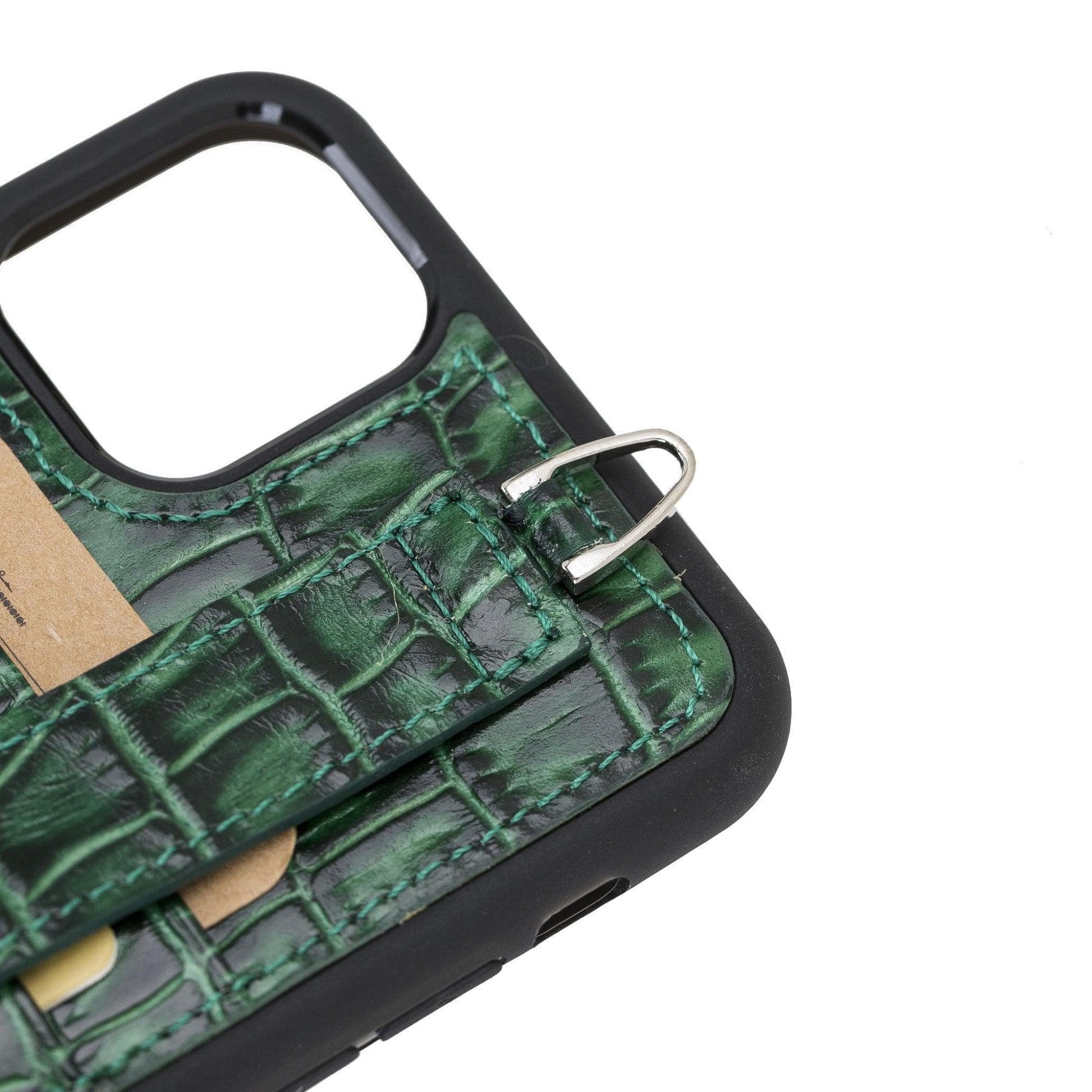 Flexible Leather Back Cover with Hand Strap for iPhone X Series-4