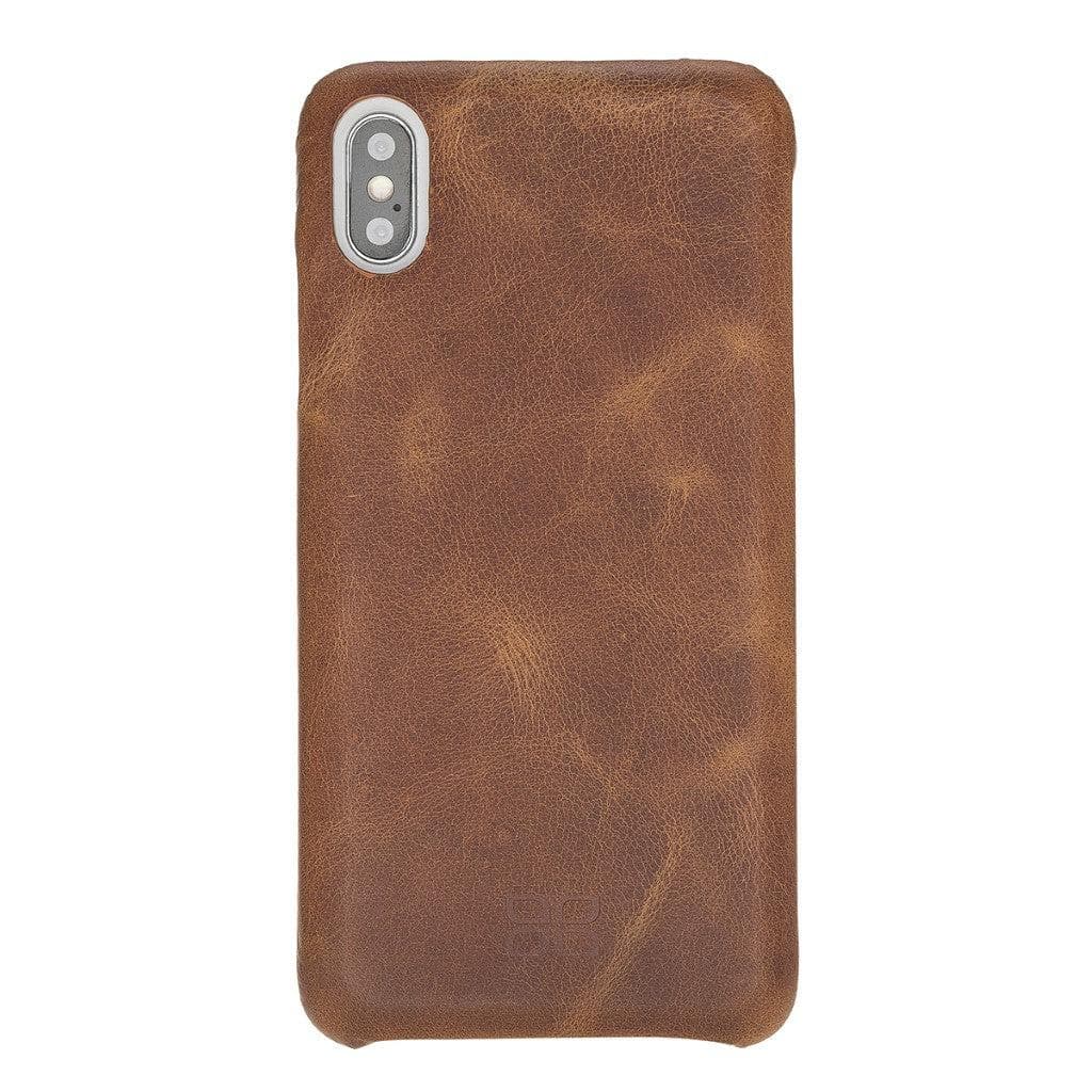 Full Leather Covered Back Cover for Apple iPhone X Series-16