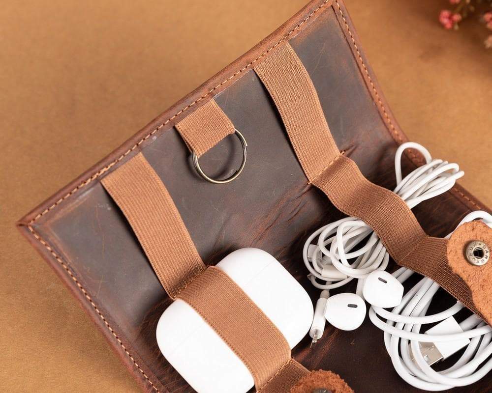 Genuine Leather Cable Organizer-3