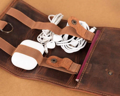 Genuine Leather Cable Organizer-4