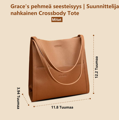 Grace's Luxueuze Sereniteit | Designer Leer Crossbody Tote