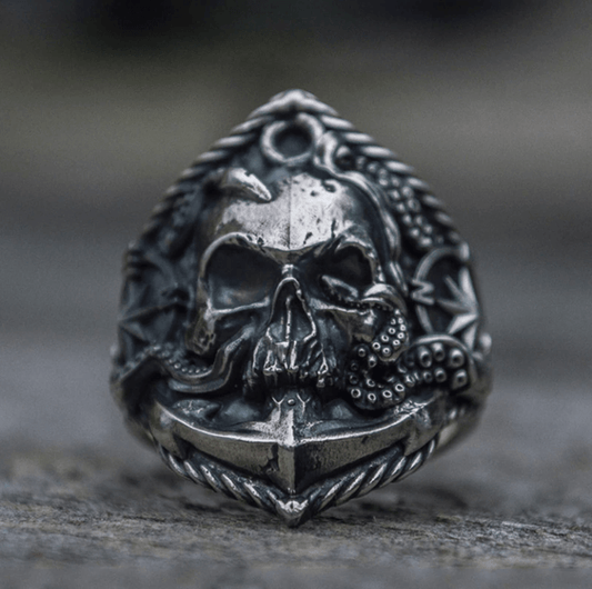 Betoverende Gotische Skull Ring