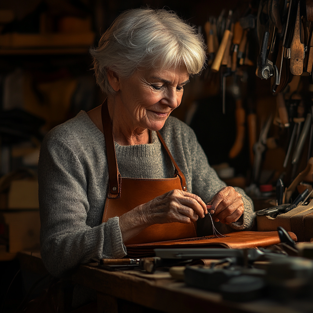 Tijdloze Elegantie: Helmis Vintage Leren Schoudertas