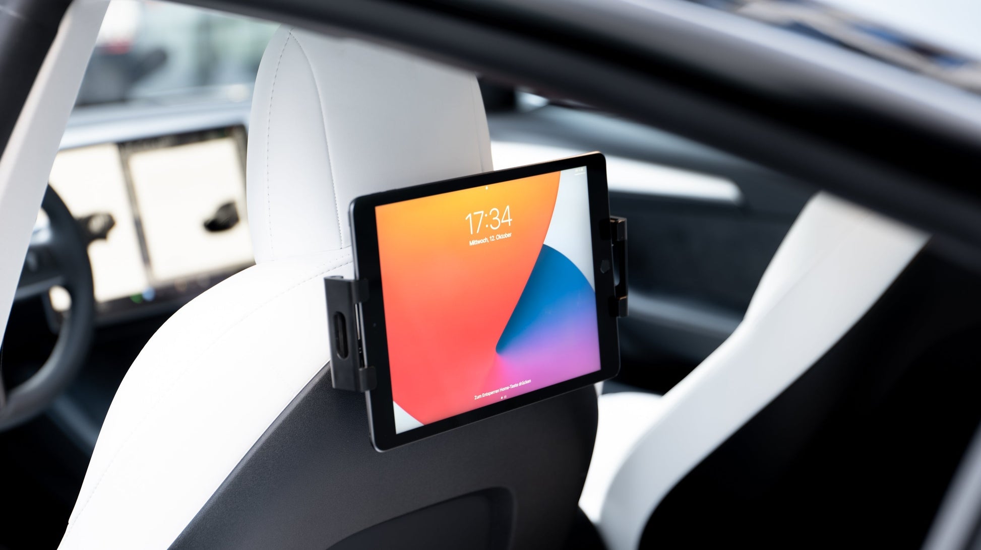 Handy-/ Tablethalterung für die Rückseite der Vordersitze des Tesla Model 3/Y-1