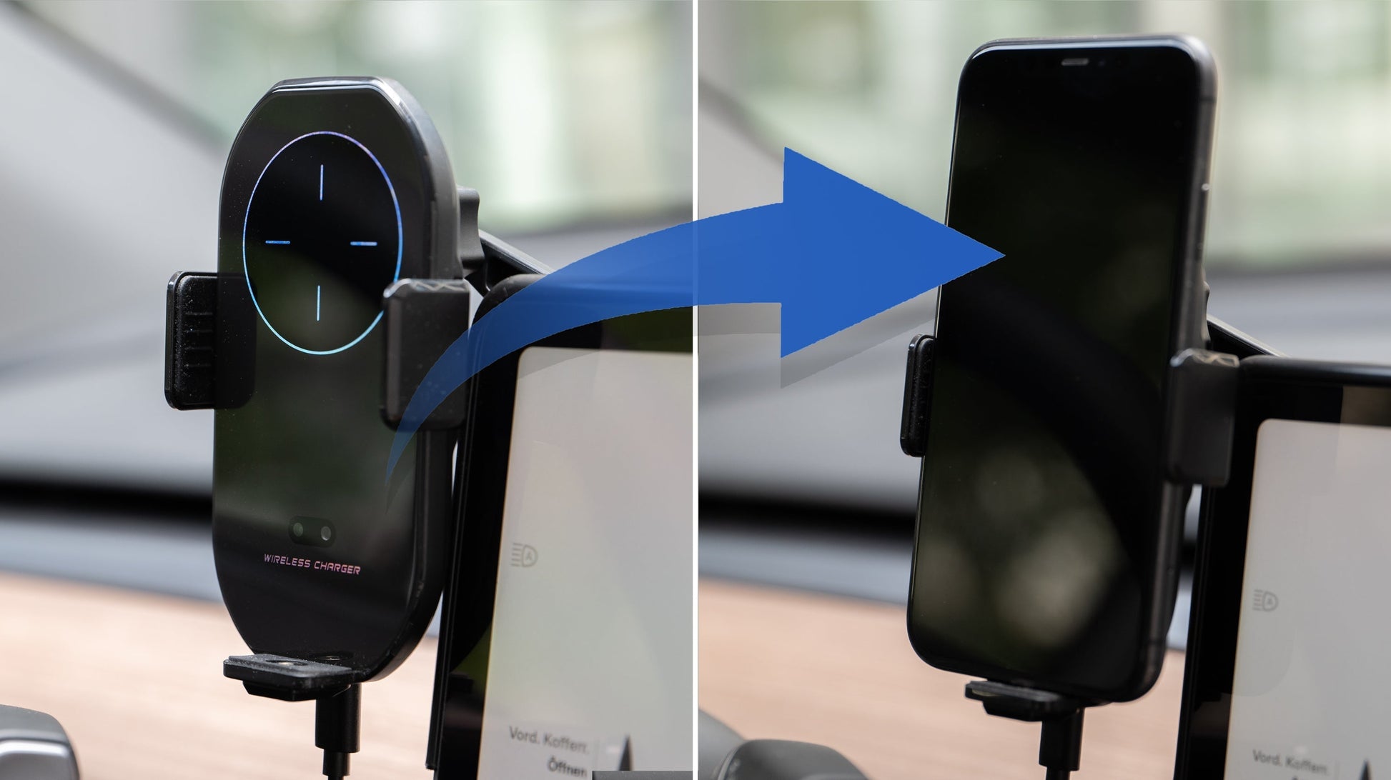 Handyhalterung und Ablage für das Tesla Model 3/Y-2