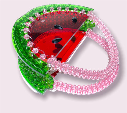 Beautify watermelon handbag beaded acrylic bag-3